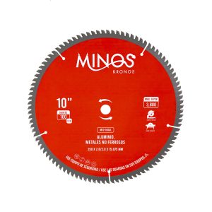 DISCO DE SIERRA 10" x 5/8", 100 DIENTES PARA ALUMINIO